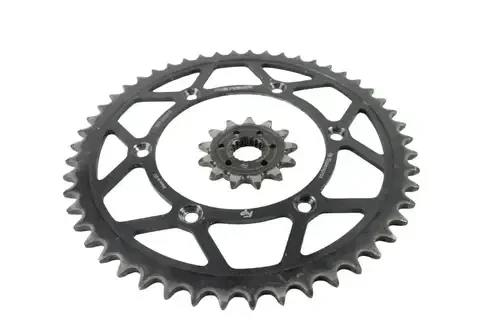 05-20 SUZUKI RMZ450 FIREPOWER FRONT REAR BACK SPROCKET COMBO STEEL B4509