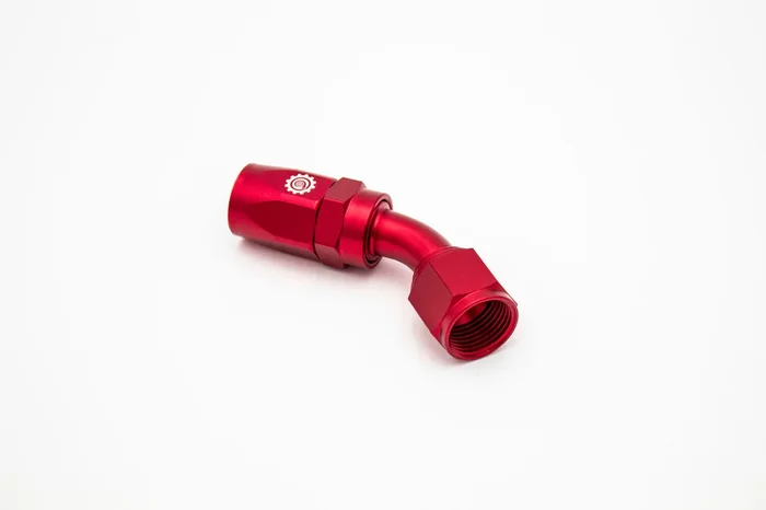 -06 AN 45 Degree Female Aluminum Hose End Fitting