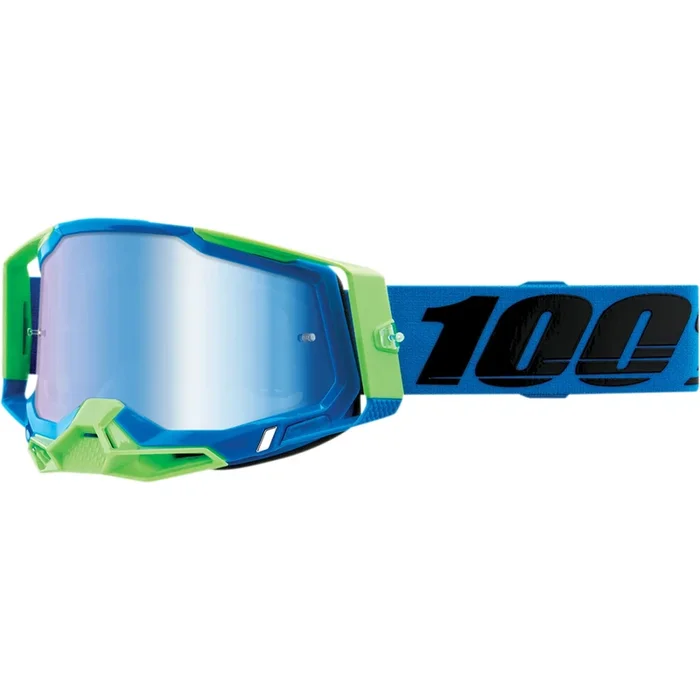 100% 2601-2903 50121-250-12 Racecraft 2 Goggles — Mirrored Lens Racecraft 2 Goggles – Fremont – Blue Mirror
