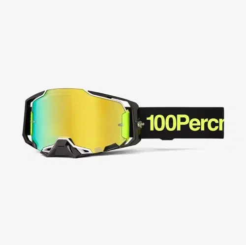 100% Armega Mx Goggles – Orban w/ Gold Mirror Lens