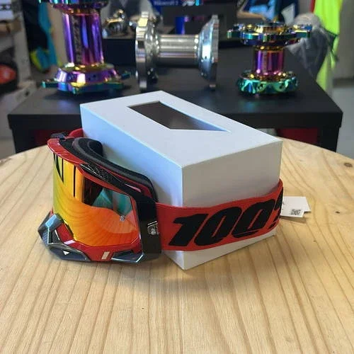 100% Racecraft 2 Goggles – Red w/Red Mirror Lens