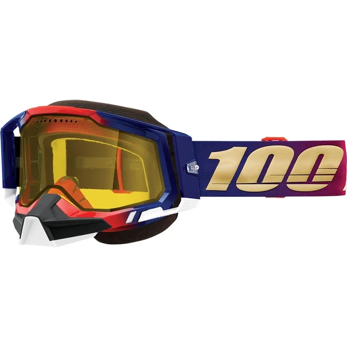 100% Racecraft 2 Snow Goggles – United – Yellow [MPN: 50122-608-05]