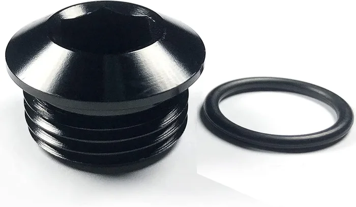 10AN Socket Plug 10 AN Male Hex Head Port Plugs Aluminum Fittings Adapter with AN10 ORB O-ring