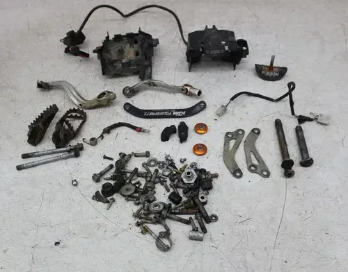 11 KTM 450 SXF PARTS AND HARDWARE NUTS BOLTS SHIFTER PEGS BRAKE PEDAL
