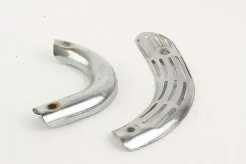 1983 Honda CT50 Left Right Muffler Exhaust Pipe Covers Heat Shields Guards G7248