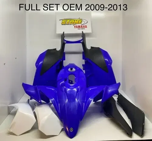2009-2013 YFZ450R BLUE OEM Yamaha Full Plastics Set Front Rear Sides Plastics