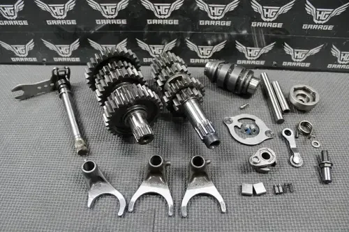 2013 SUZUKI 13-15 RMZ250 OEM TRANSMISSION TRANNY GEARBOX GEARS SHIFT FORKS NICE!
