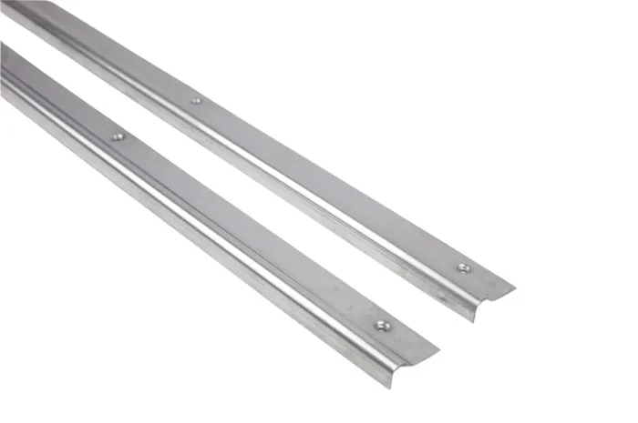 2x Classic Fiat 500 Stainless Steel Inner Door Foot Kick Plate Trim Sill & Screws Kit