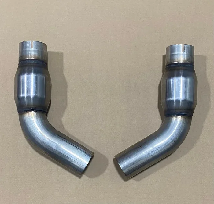 3 ” Catted Connection Pipes L&R for ARH Headers Only | 2011-14 Mustang GT500 | #MTSH5-13300ELBOWSWC | American Racing Headers