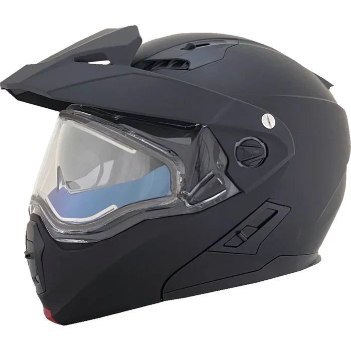 AFX FX-111DS Electric Snow Helmet – Dual Pane Matte Black