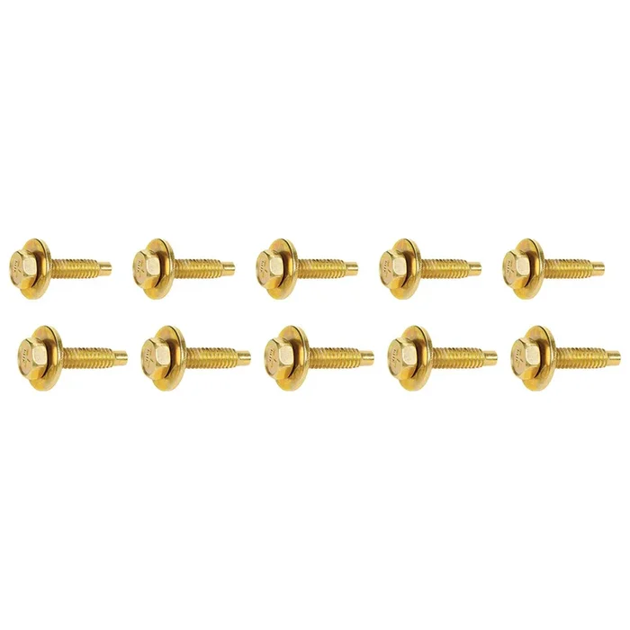 Allstar Performance Body Bolt Kit – 1/4-20 ” – 1-1/8 ” Long – Hex Head – Cadmium (Set of 10)