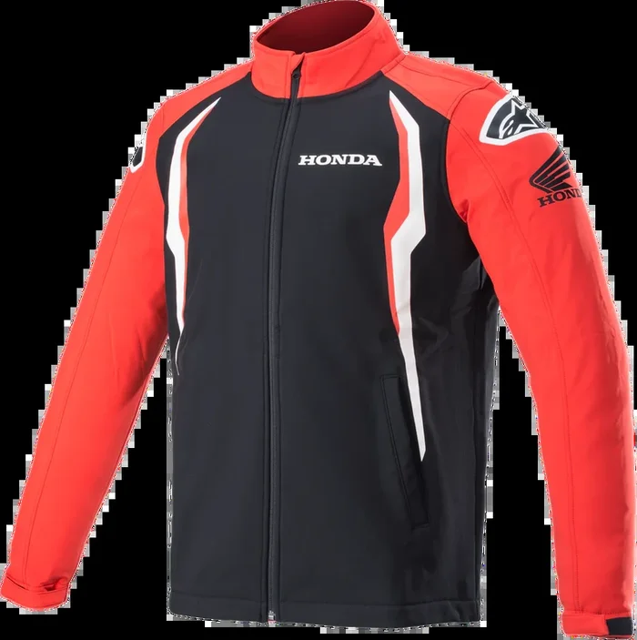 Alpinestars 482-76262L 1H20-11440-3010-L HONDA SOFTSHELL JACKET RED/BLACK LG