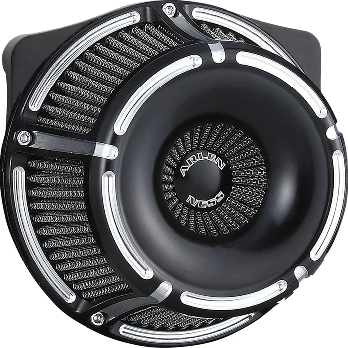 Arlen Ness Inverted Series Air Cleaner Kit – Slot Track – Black 600-231
