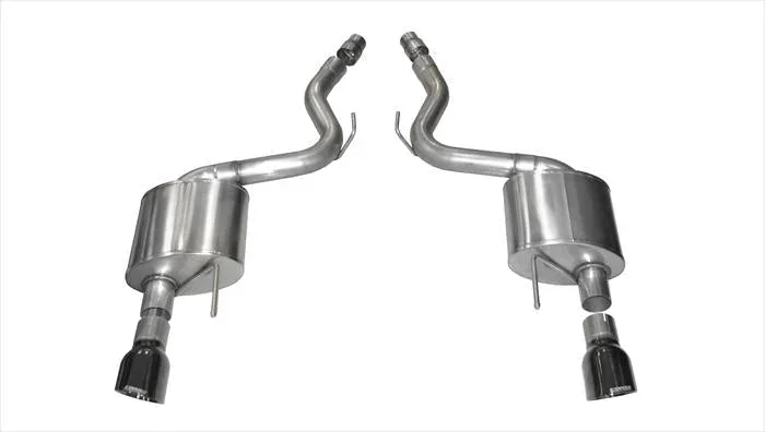 Axle-Back Sport Exhaust (Black Tips) for Mustang 5.0L GT 2015-17 | #14326BLK | Corsa Performance