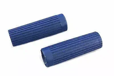 Blue Grip Set Original Rib Style for Harley Davidson by V-Twin