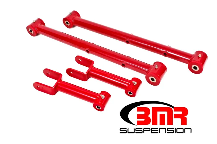 BMR Suspension Upper / Lower Trailing Arm Kit – Red – GM A-Body 1964-72