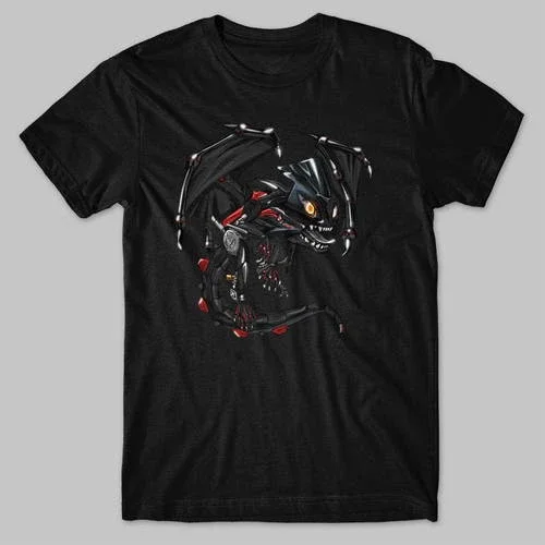 BMW S1000RR 2015-2018 Dragon Black Storm Metallic & Racing Red Tee for Riders