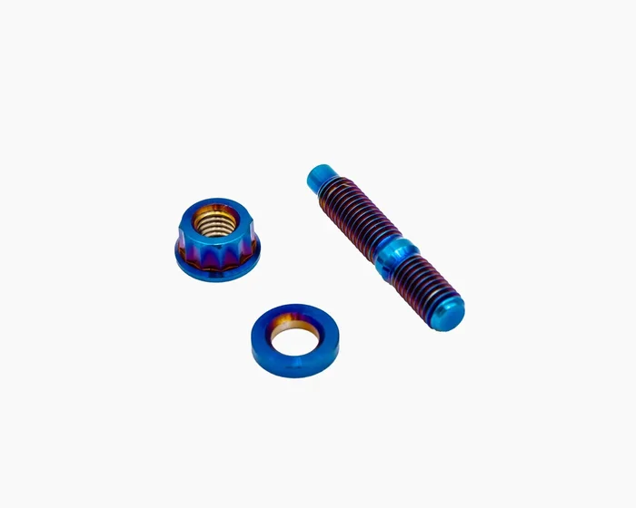 Burnt Titanium Exhaust/Intake Manifold 12pt Stud Kit – M8x1.25x45mm – Honda Acura B/D/F/H/J Series – 10 Piece Set
