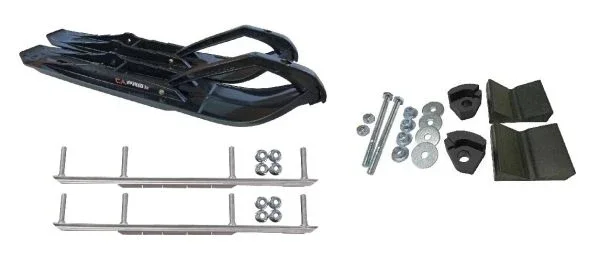 C&A Pro Black XCS Snowmobile Skis w/ 7.5″ Shaper Bars Complete Kit Ski-Doo T3 Summit