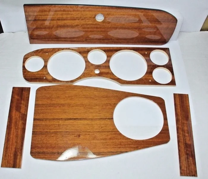 CLASSIC FIAT 124 SPIDER LHD WOOD DASHBOARD DASH 5 PIECE MADE IN ITALY BRAND NEW
