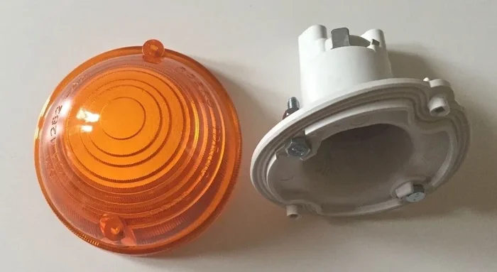 CLASSIC FIAT 500 D F L R G FRONT INDICATOR LAMP ASSEMBLY ORANGE AMBER LEFT=RIGHT