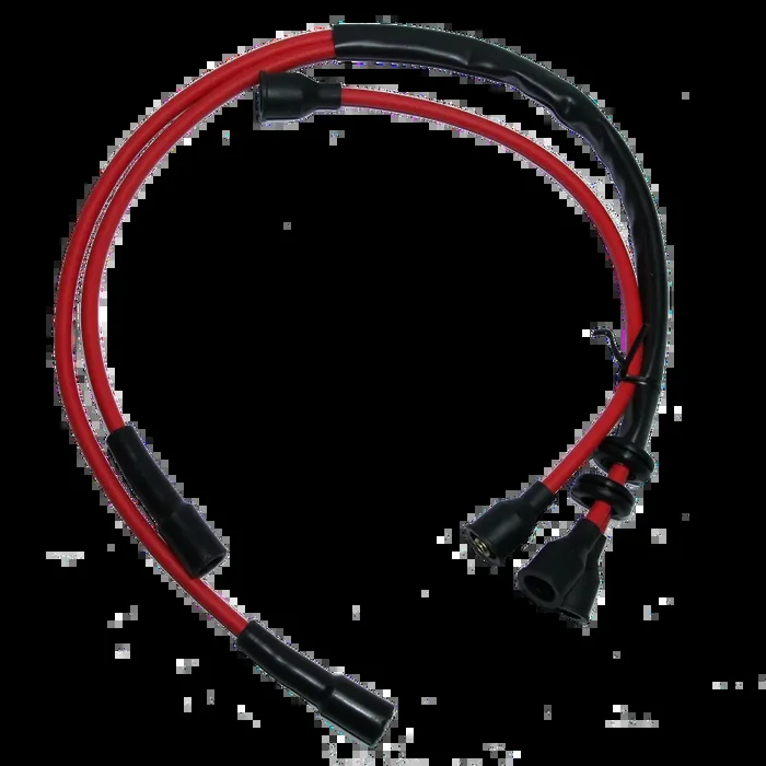 CLASSIC FIAT 500 F L R SILICONE HT LEADS SPARK PLUG LEADS IGNITION 7mm RED NEW