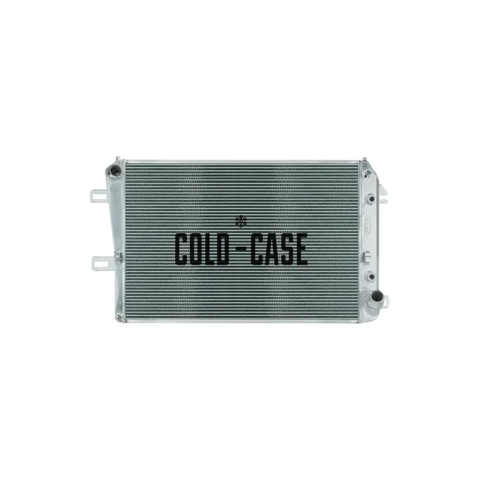Cold-Case Polished Aluminum Radiator – 45 in W x 25 in H x 3 in D – Driver Side Inlet – Passenger Side Outlet – GM Fullsize Truck 2006-10