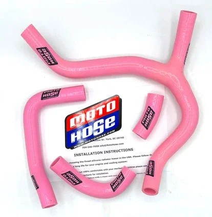 CRF450R 2013-2014 Silicone Y Radiator Hose Pink 23-115YP