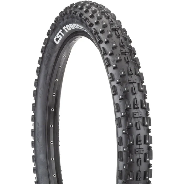 CST Toboggan Tire – 26 x 4, Clincher, Wire, Black, Studded TB00258800