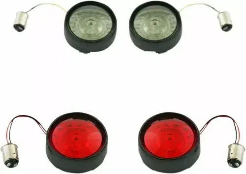 Custom Dynamics ProBEAM Black Bullet Bezel Turn Signal Insert Kit 2020-1696