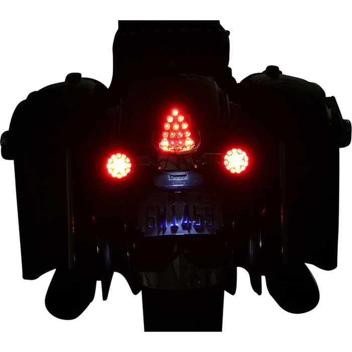 Custom Dynamics ProBEAM® Turn Signals – Black/Red PB-IND-RTS-R-B