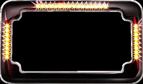 CYCLE VISIONS License Plate Frame – Flat – Black CV-4620B