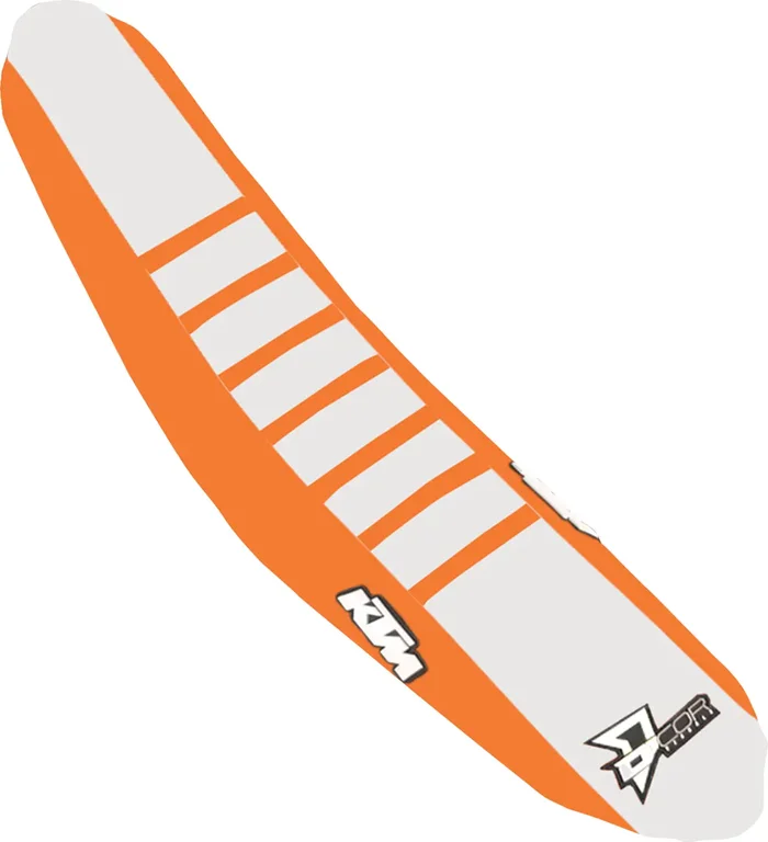 D’cor visuals Seat Cover – Orange/White – SX/F ’16-’18 KTM