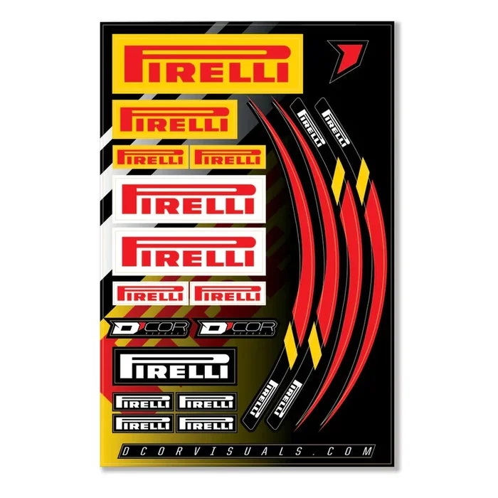 D-cor 862-90119 40-90-119 DECAL SHEET 12 MIL PIRELLI DECAL SHEET 12 MIL PIRELLI
