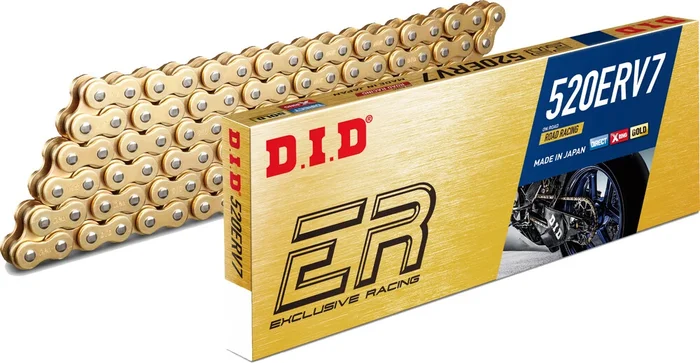 D.I.D CHAIN 520ERV7 120L GOLD/GOLD