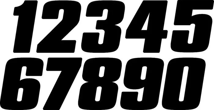 DIRT DIGITS #9 4″ BLACK DIGITS 3/PK