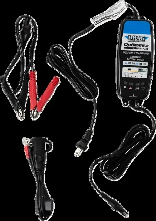 DRAG SPECIALTIES Battery Fits Charger – Optimate 2 Duo TM-563