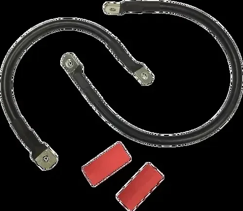 DRAG SPECIALTIES Black Battery Cable Set – Fits ’86-’03 XL E25-0091B-D3