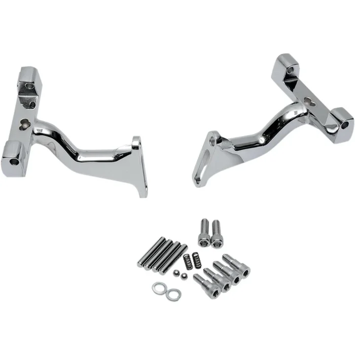Drag Specialties Passenger Footboard Raised Mount – Chrome 1621-0394