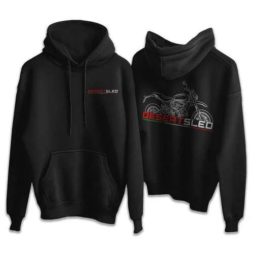 Ducati Desert Sled 2015-2022 Hoodie, Motorcycle Pullover Hoodie for Riders