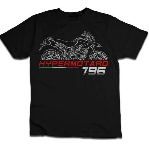 Ducati Hypermotard 796 T-Shirt, Motorcycle Tee Shirt for Riders, S-5XL