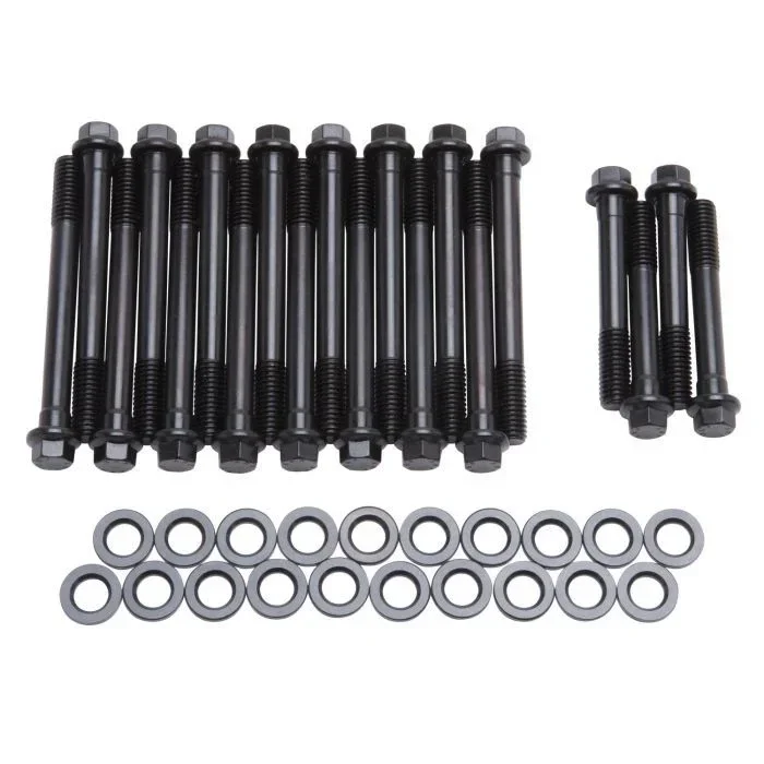 Edelbrock E-Series Hex Head Chromoly Cylinder Head Bolt Kit – Black Oxide – Oldsmobile V8