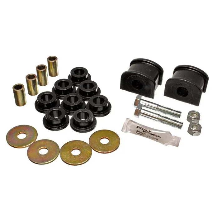 Energy Suspension Hyper-Flex Rear Sway Bar Bushing – 19 mm Bar – Black/Cadmium – Ford Midsize SUV 1995-97