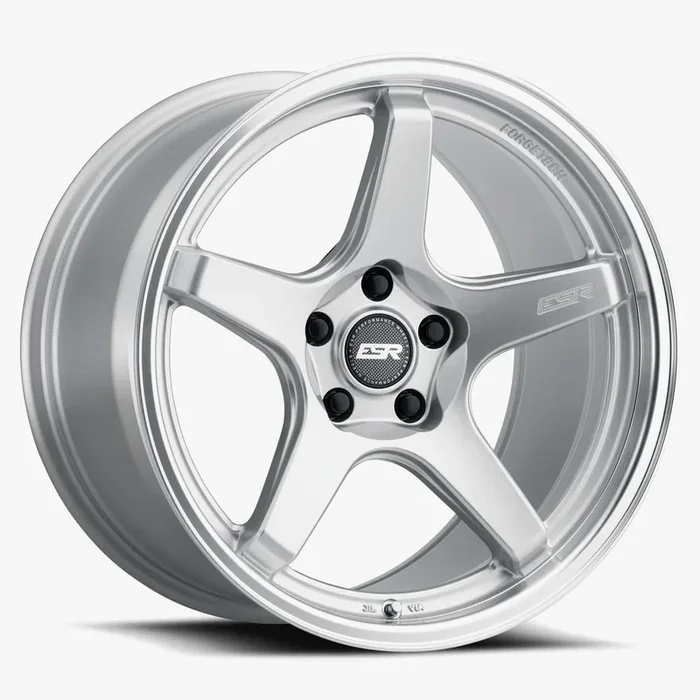 ESR Wheels APX5C 18×9.5 5×112 ET35 Hyper Silver w/ Machined Lip 89551235 APX5CHS-ML