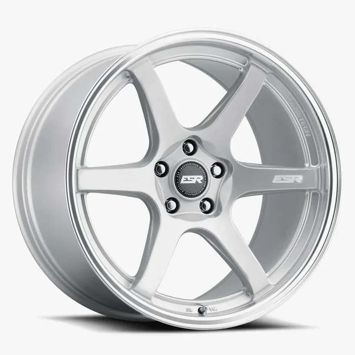 ESR Wheels APX6 18×10.5 5×120 ET22 Hyper Silver w/ Machined Lip 80552022 APX6HS-ML