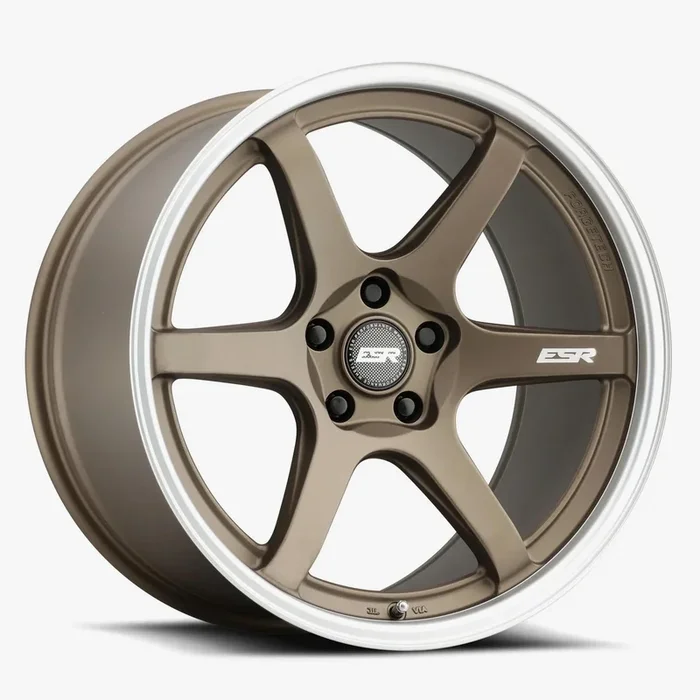 ESR Wheels APX6 19×11 5×120 ET22 Matte Bronze w/ Machined Lip 91151422 APX6MBRNZ-ML 5X120