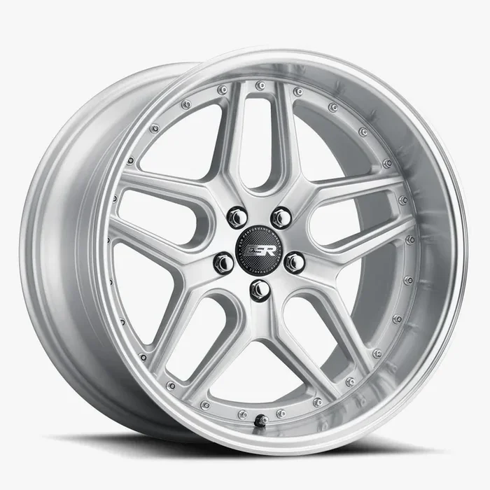 ESR Wheels CS15 18×9.5 5×115 ET22 Hyper Silver w/ Machined Lip 89551422 CS15HS-ML 5X115