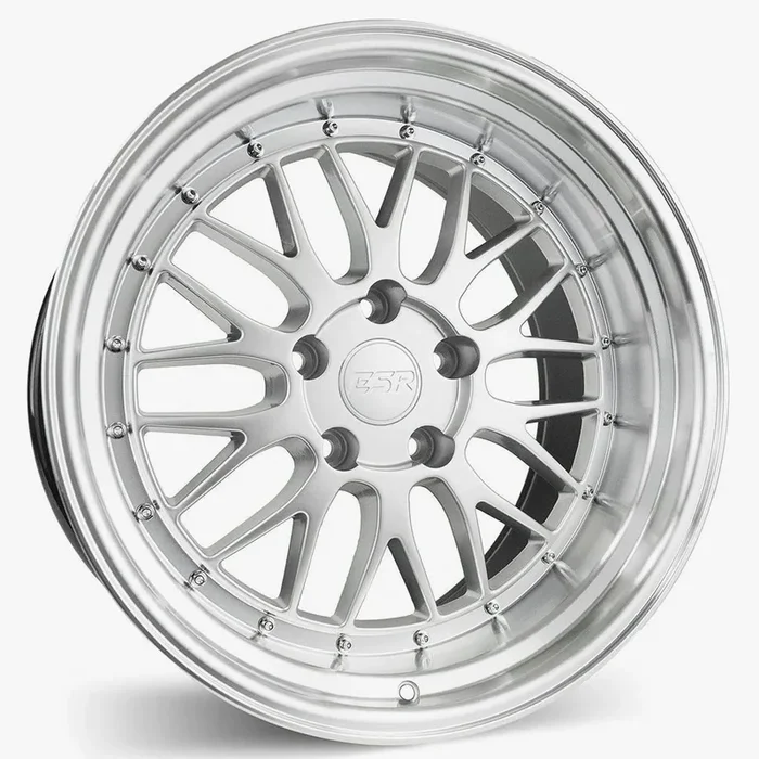 ESR Wheels SR05 19×9.5 5×120 ET35 Hyper Silver w/ Machined Lip 99552035 SR05HS-ML