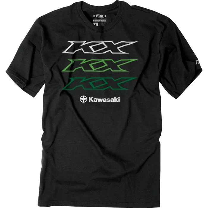 Factory Effex Kawasaki Repeater T-Shirt – Heather Charcoal – 2XL 26-87108