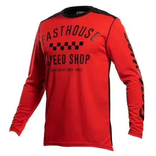 Fasthouse Youth Carbon Jersey – Red/Black – Youth Small – 2731-4021